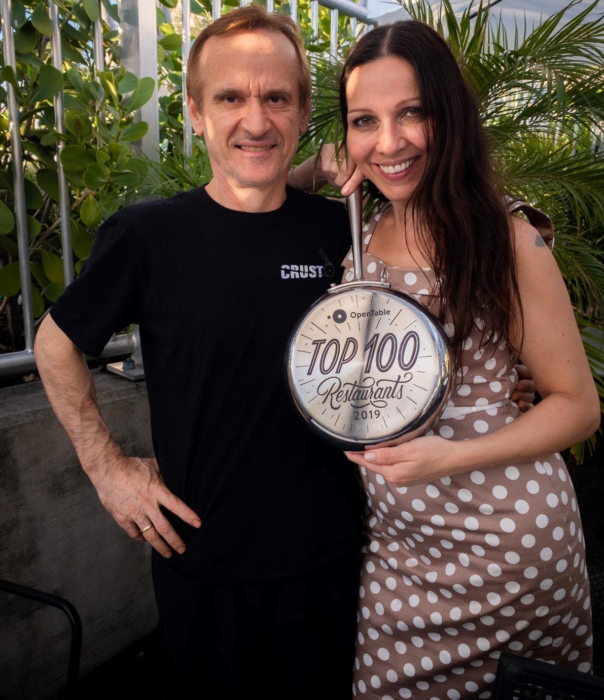 Anita and I with YELP'S award